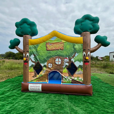 14 Años de edad Neutral en el género PVC Inflable Casa en el árbol Casa de salto Castillo para Comercial