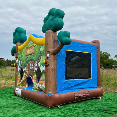 14 Años de edad Neutral en el género PVC Inflable Casa en el árbol Casa de salto Castillo para Comercial
