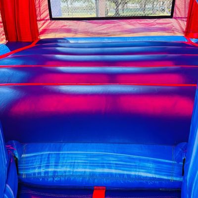 Logotipo del cliente Cama de niño de PVC Estrella azul Casa de salto inflable Castillo de salto en alquiler