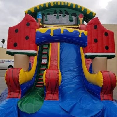 Parque inflables de agua de sandía refrigerada con apoyo de piscina Una compra de artículo