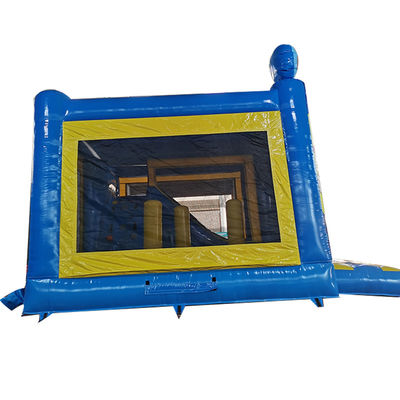 Trampolín comercial para niños pequeños Castillo inflable de PVC con tobogán seco y tobogán de escalada