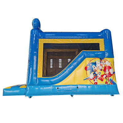 Trampolín comercial para niños pequeños Castillo inflable de PVC con tobogán seco y tobogán de escalada