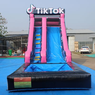 Experimenta la diversión con el tobogán de agua inflables de Tiktok y el alquiler comercial de piscinas de agua