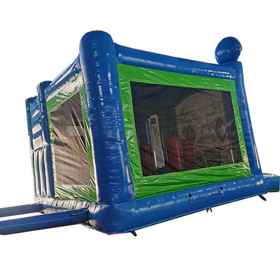Color personalizado Temática pirata de PVC comercial Inflable Castillo rebobinado con tobogán seco