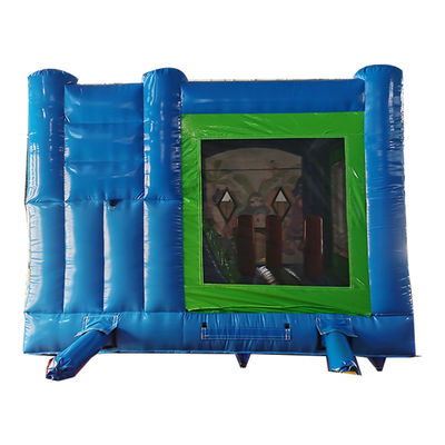 Color personalizado Temática pirata de PVC comercial Inflable Castillo rebobinado con tobogán seco