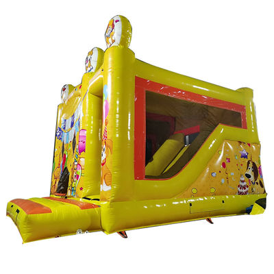 Eleva tu cama de bebé fiesta de cumpleaños con tema de cachorro lindo Casa del castillo inflable