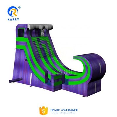 Entretenimiento familiar garantizado patio trasero tobogán de agua inflable con piscina de agua y tobogán ancho