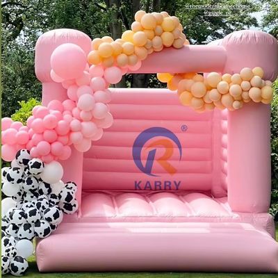 PORTABLE Atractiva boda Trampolines inflables 2024 Castillo con flores decorativas