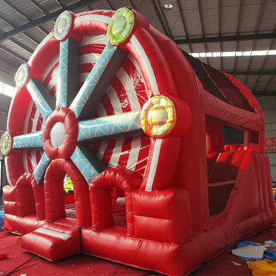 2024 19 pies Roda Rueda de Ferris Inflable Casa del Castillo Slide Combo para personalizar Aceptado