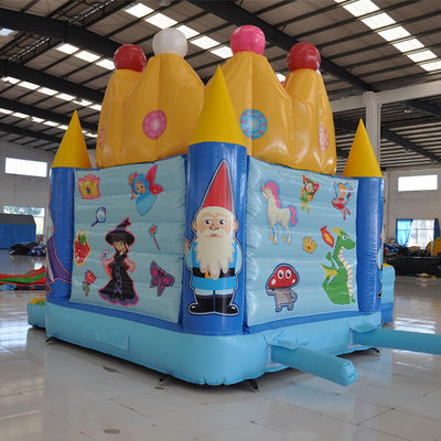 Fiesta de cumpleaños de la princesa Castillo inflable con tobogán y lonas de PVC de 0,55 mm