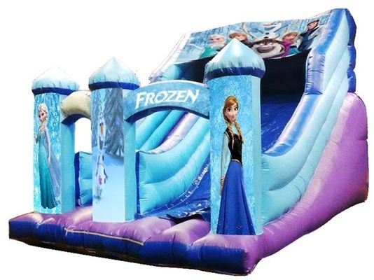 Casa de rebote de agua de PVC tropical inflable Piscina tobogán de agua Capacidad máxima 100-500 kg