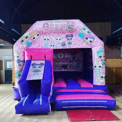 14 Años de edad, castillo de trampolín inflables con color personalizado