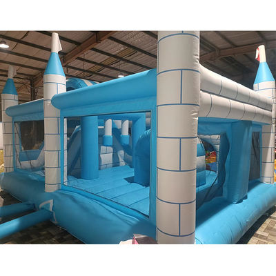 Última popular Obstáculo inflable Casa de castillo interior combinado tobogán para alquiler de fiestas