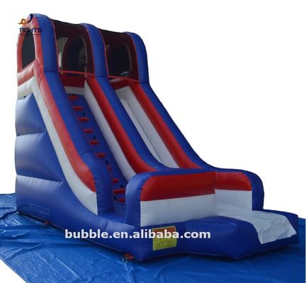 Salto deslizamiento de agua inflables para la fiesta pequeño comercial deslizamiento seco combo castillo de salto