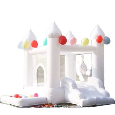 CE/EN71/EN14960 Expulsor inflable de PVC blanco unisex certificado para patios y patios