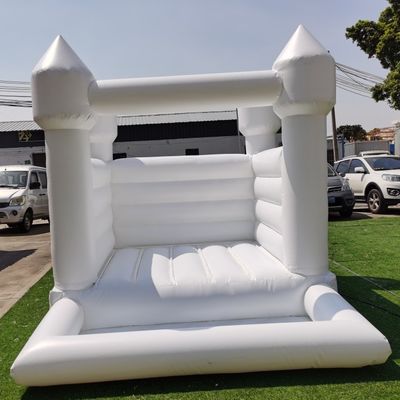 CE/EN71/EN14960 Expulsor inflable de PVC blanco unisex certificado para patios y patios