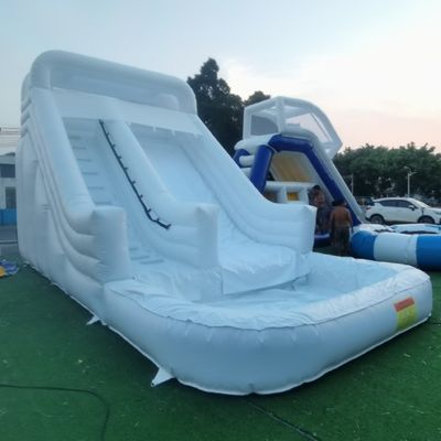 CE/EN71/EN14960 Expulsor inflable de PVC blanco unisex certificado para patios y patios