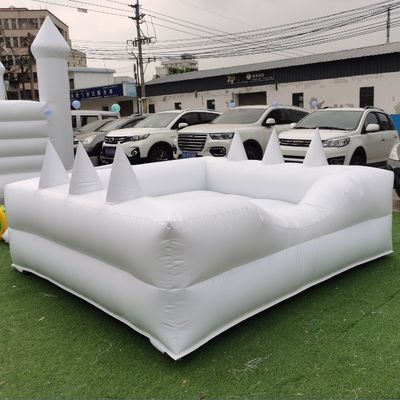CE/EN71/EN14960 Expulsor inflable de PVC blanco unisex certificado para patios y patios
