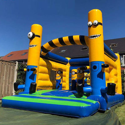 CE/EN71/EN14960 Combo de castillo de trampolín inflables con tema de dibujos animados comerciales certificados