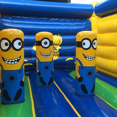 CE/EN71/EN14960 Combo de castillo de trampolín inflables con tema de dibujos animados comerciales certificados
