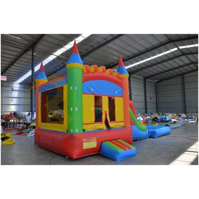 Certificado CE Niños Casa de salto comercial con tobogán y piscina