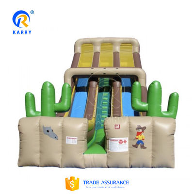 Deslizador de agua de aire de PVC personalizado para niños y adultos en un gran parque inflable comercial