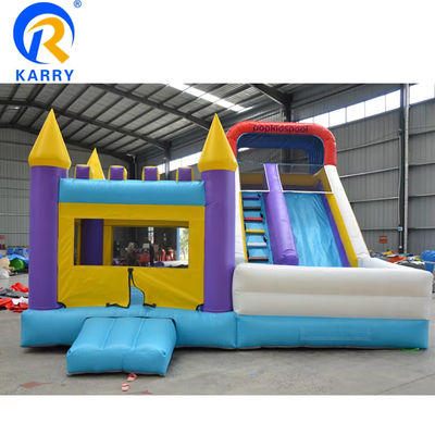 Clásico Jumper Inflatable Castillo Slide Combo con Piscina Impresión Digital