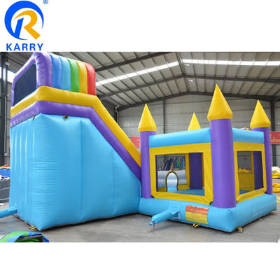 Clásico Jumper Inflatable Castillo Slide Combo con Piscina Impresión Digital