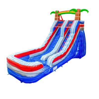 Tamaño personalizado Deslizador de rebote inflable Deslizador de aire seco y de agua para aventuras al aire libre