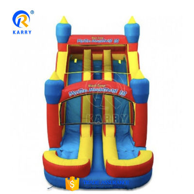 Tamaño personalizado Deslizador de rebote inflable Deslizador de aire seco y de agua para aventuras al aire libre