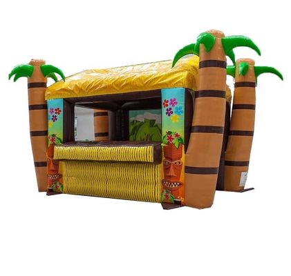 Exhibición de bares inflables de tendas de pub inflables con ventilador que sirve exhibición de bares inflables de tiki tropicales