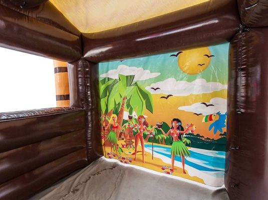 Exhibición de bares inflables de tendas de pub inflables con ventilador que sirve exhibición de bares inflables de tiki tropicales