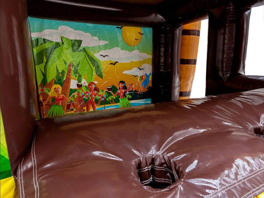 Exhibición de bares inflables de tendas de pub inflables con ventilador que sirve exhibición de bares inflables de tiki tropicales