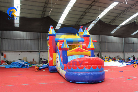PVC Inflable Bounce House Slide de agua Combo para unisex Princesa Fiesta Jardín trasero diversión