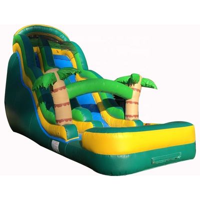 Glue incluido Gran tobogán de agua inflable personalizado para equipos de parque acuático al aire libre
