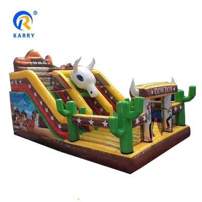 Gran tobogán de agua inflable para adultos con piscina de tamaño personalizado e impresión digital