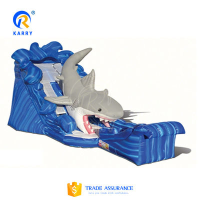 Gran tobogán de agua inflable para adultos con piscina de tamaño personalizado e impresión digital