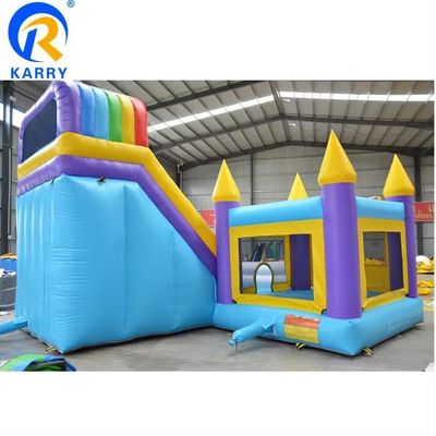 Gran tobogán de agua inflable con piscina para niños popular castillo de salto y soplador unisex