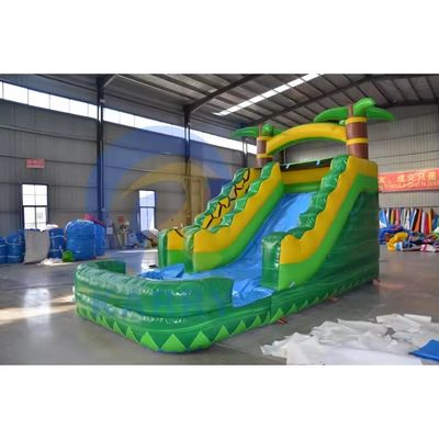 4X9M Tamaño PVC para exteriores inflables D Slide para el parque de entretenimiento accesorios soplador de aire