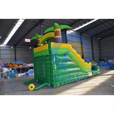4X9M Tamaño PVC para exteriores inflables D Slide para el parque de entretenimiento accesorios soplador de aire