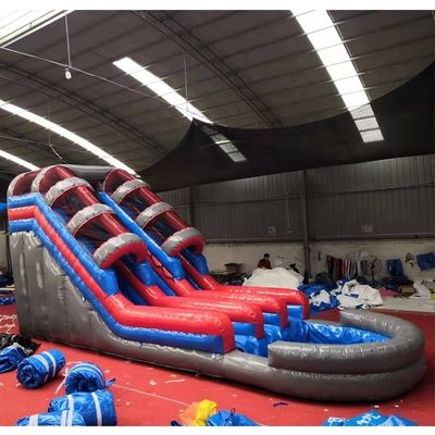Deslizador de agua inflable de grado comercial para niños Deslizador de aire exterior de color personalizado