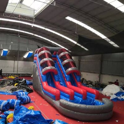 Deslizador de agua inflable de grado comercial para niños Deslizador de aire exterior de color personalizado