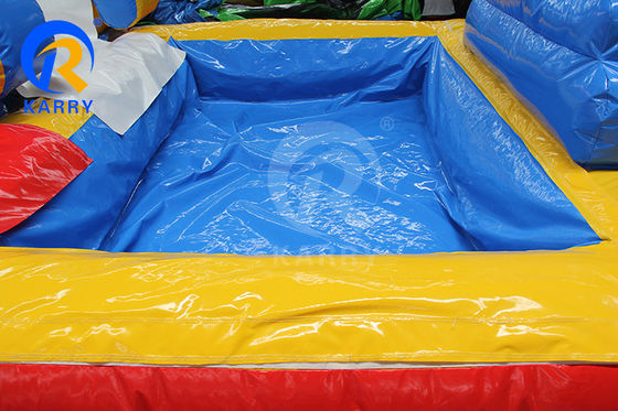 Materiales CH PVC Deslizamiento de agua inflable Casa de salto Deslizamiento Capacidad máxima 100-500 kg Parque