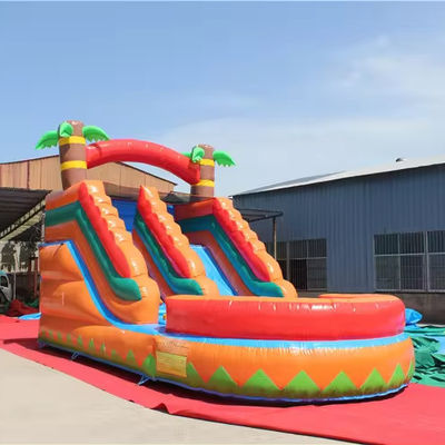 Alquiler comercial de toboganes de agua inflables con piscina
