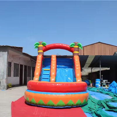 Alquiler comercial de toboganes de agua inflables con piscina