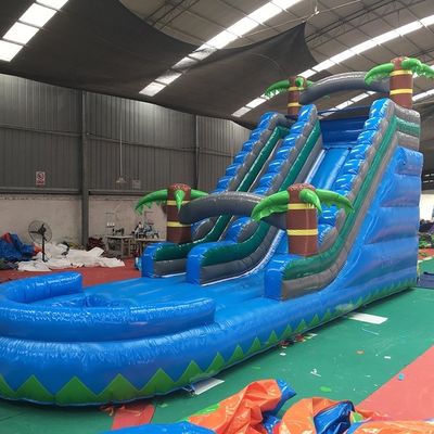 Unisex Bouncy House Deslizador Inflable Salto de aire Deslizador para piscina 5-10 pasajeros