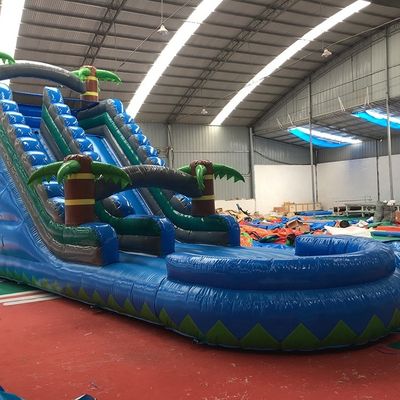 Unisex Bouncy House Deslizador Inflable Salto de aire Deslizador para piscina 5-10 pasajeros