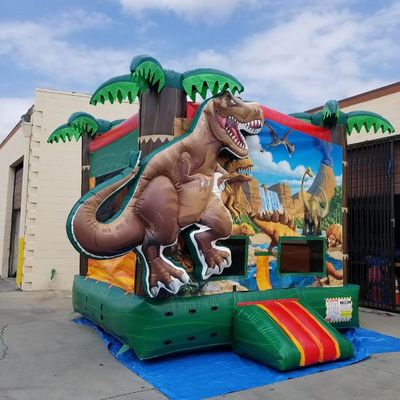 Soplador de aire incluido Pop Dinosaur Land Trampolín inflable para niños y adultos