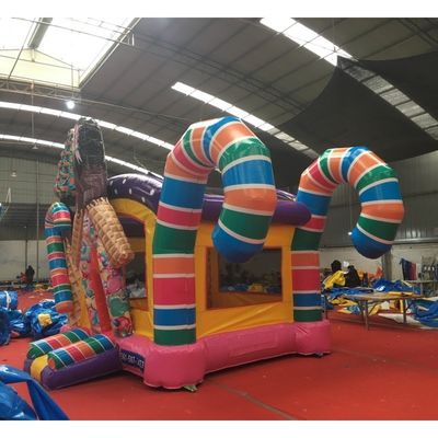 Unisex inflables para niños pequeños Casa de salto PORTABLE Casa de dulces PVC Castillo de salto con soplador