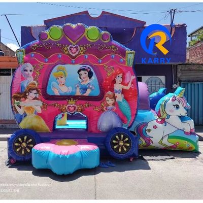 Expedición rápida Tema de sirena Inflable Castillo Rebotante para Niños Opción de dibujo a mano